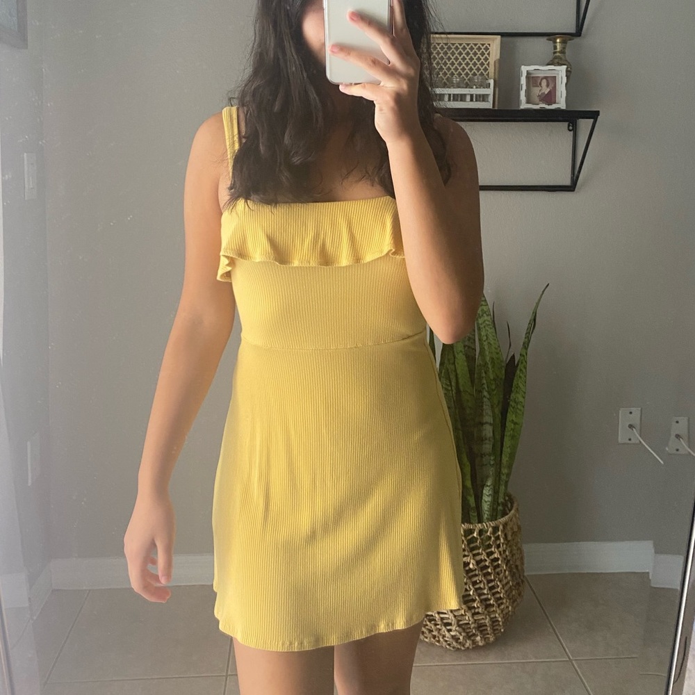 Yellow forever 21 dress